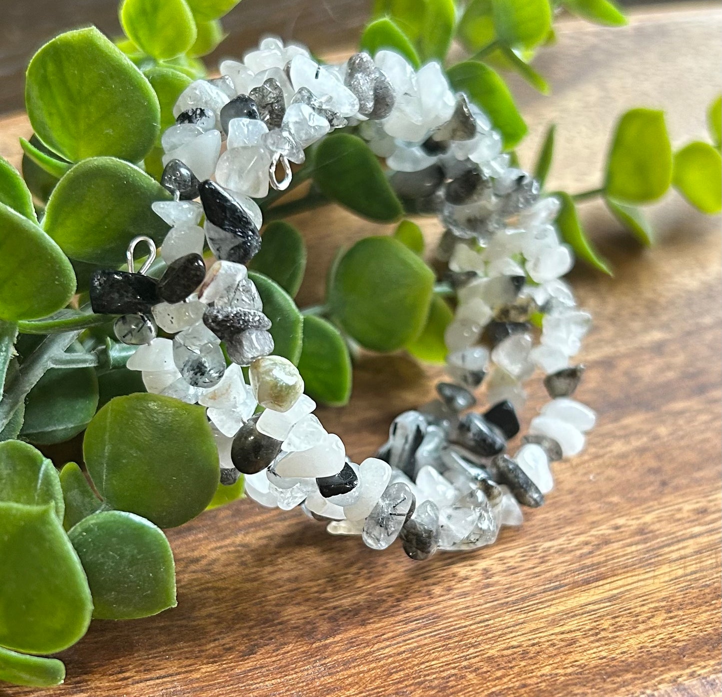 Black and White Quartz Bracelet